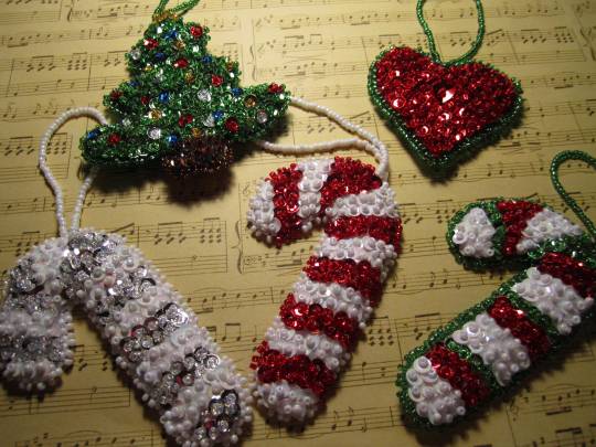 Beaded ornaments 012