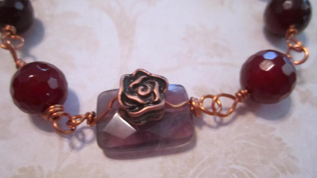 Wire wrapped bracelet and my new beading addiction !!